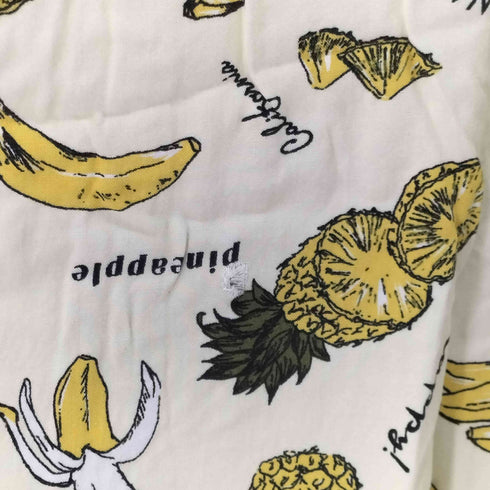 レーヨン100% S/S 果物柄 オープンカラーシャツ メンズ JPN:XL