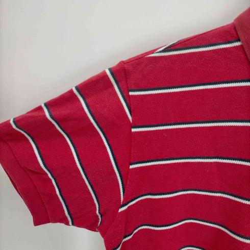 フレッドペリー FRED PERRY ロゴ刺繍 ボーダーポロシャツ レディース import:M