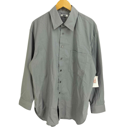 ユニクロユー UNIQLO U 25SS ロングオーバーサイズシャツ ストライプ メンズ JPN:L