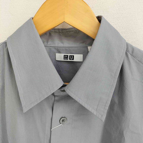ユニクロユー UNIQLO U 25SS ロングオーバーサイズシャツ ストライプ メンズ JPN:L