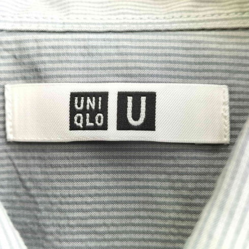 ユニクロユー UNIQLO U 25SS ロングオーバーサイズシャツ ストライプ メンズ JPN:L