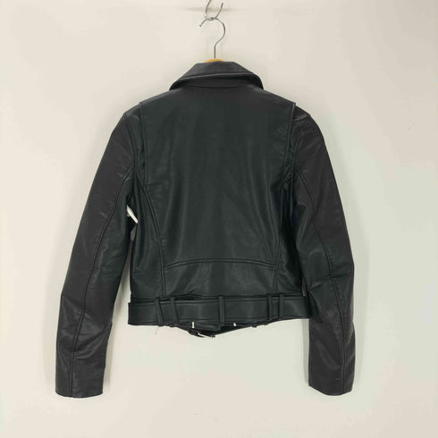 ザラ ZARA フェイクレザー ダブルライダースジャケット レディース JPN:S