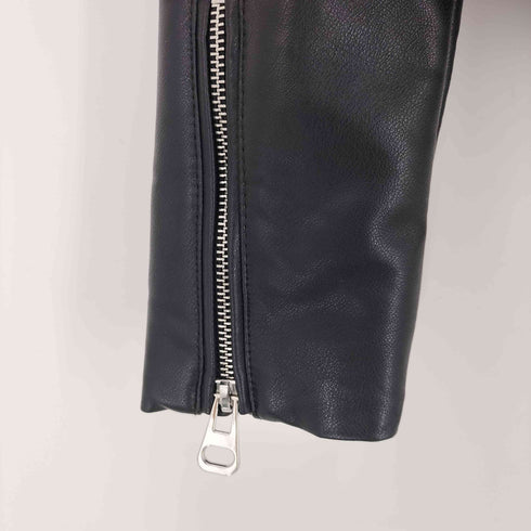 ザラ ZARA フェイクレザー ダブルライダースジャケット レディース JPN:S