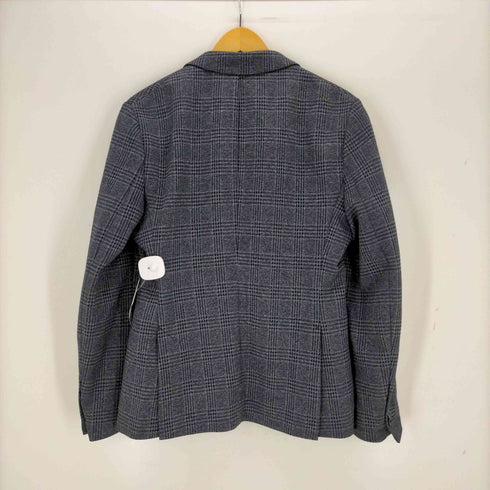 ザラ ZARA 4WAY STRETCH COMFORT KNIT チェック シングルブレスト 2B テーラードジャケットセットアップ メンズ 46