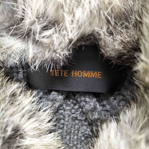 テットオム TETE HOMME y2k ラビットファードライバーズニット メンズ JPN:5
