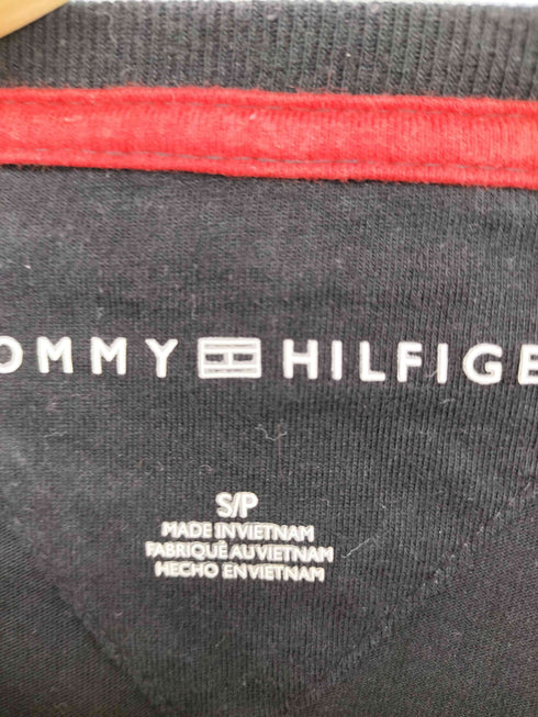 トミーヒルフィガー TOMMY HILFIGER ロゴ刺繍 クルーネック長袖Tシャツ メンズ SP