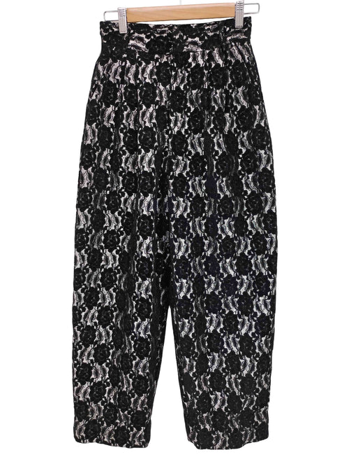 メゾンスペシャル MAISON SPECIAL Metallic Lace Pants レディース 36