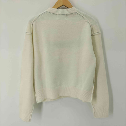 Matin Kim フロントロゴ クルーネックニット レディース import:S