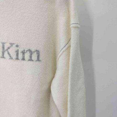 Matin Kim フロントロゴ クルーネックニット レディース import:S