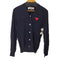 プレイコムデギャルソン PLAY COMME des GARCONS ハートワッペンウールカーディガン レディース JPN:S