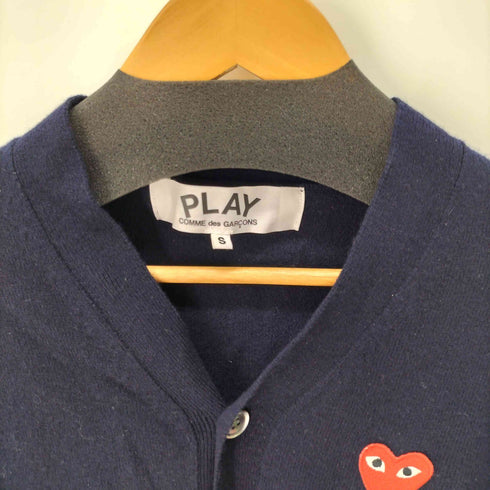 プレイコムデギャルソン PLAY COMME des GARCONS ハートワッペンウールカーディガン レディース JPN:S