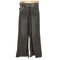 ジョンローレンスサリバン JOHN LAWRENCE SULLIVAN Womens washed denim wide pants フロント ホック ワイド フレア デニム パンツ レディース JPN:S