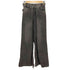 ジョンローレンスサリバン JOHN LAWRENCE SULLIVAN Womens washed denim wide pants フロント ホック ワイド フレア デニム パンツ レディース JPN:S