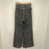 ジョンローレンスサリバン JOHN LAWRENCE SULLIVAN Womens washed denim wide pants フロント ホック ワイド フレア デニム パンツ レディース JPN:S