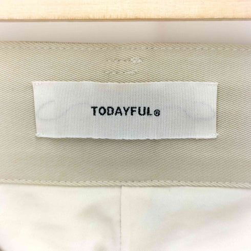 トゥデイフル TODAYFUL 22SS Highwaist Twill Trousers ハイウエストトラウザーズ レディース JPN:36
