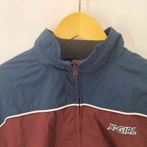 エックスガール X-girl CONTRAST PIPNG JACKET レディース import:M