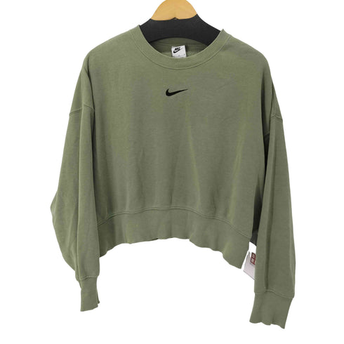 ナイキ NIKE AS W NSW PHNX FLC OOS CREW OIL GREEN レディース import:M