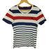 バーバリーブラックレーベル BURBERRY BLACK LABEL ホースロゴ刺繍ボーダー半袖Tシャツ メンズ JPN:2
