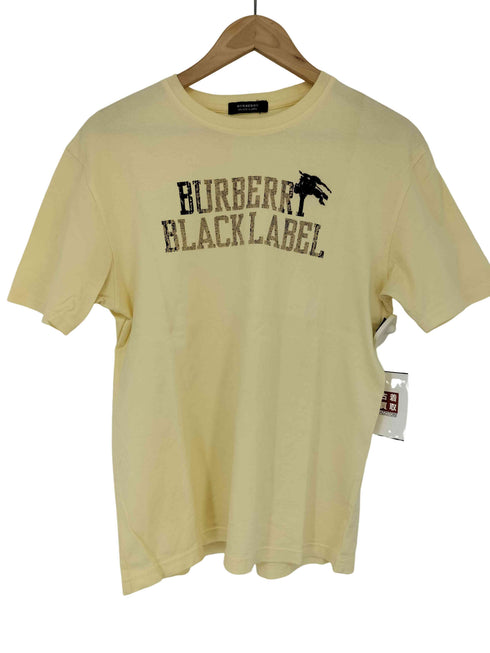 バーバリーブラックレーベル BURBERRY BLACK LABEL ホースロゴ刺繍 ロゴプリントTシャツ メンズ JPN:3