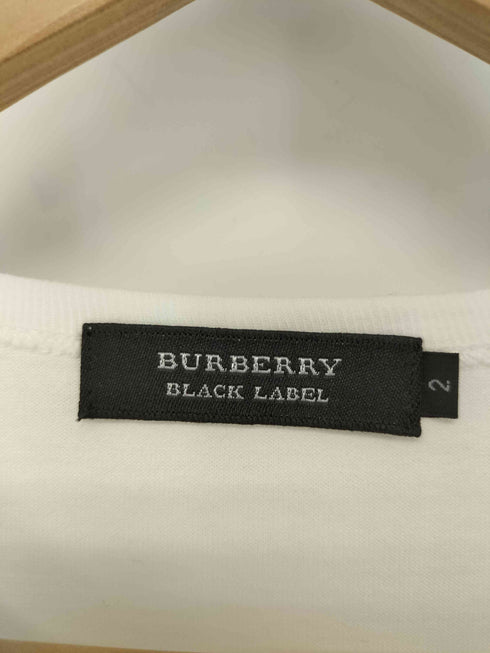 バーバリーブラックレーベル BURBERRY BLACK LABEL ロゴプリントTシャツ メンズ JPN:2