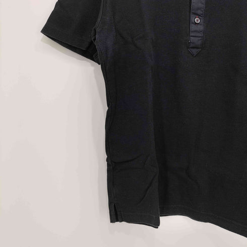 バーバリーブラックレーベル BURBERRY BLACK LABEL ホースロゴ刺繍 半袖ポロシャツ メンズ JPN:3