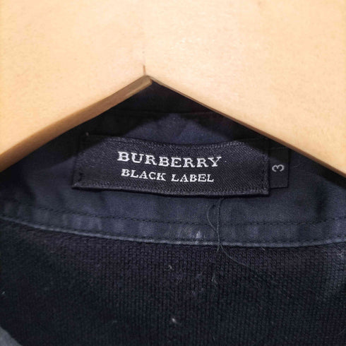 バーバリーブラックレーベル BURBERRY BLACK LABEL ホースロゴ刺繍 半袖ポロシャツ メンズ JPN:3