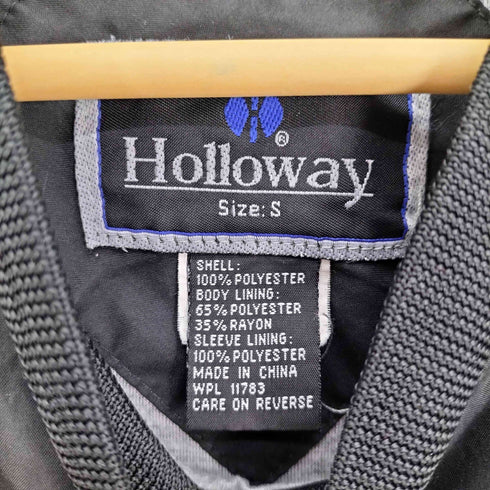 ホロウェイ HOLLOWAY SOFTBALL 刺繍 裏地フリース サイドライン Vネック プルオーバー ナイロンジャケット メンズ import:S