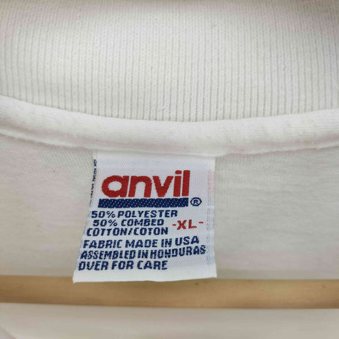 アンビル Anvil 90S USA製 REEVES FANCY STITCH 574-0026 刺繍 ポリコットン ポロシャツ メンズ import:XL