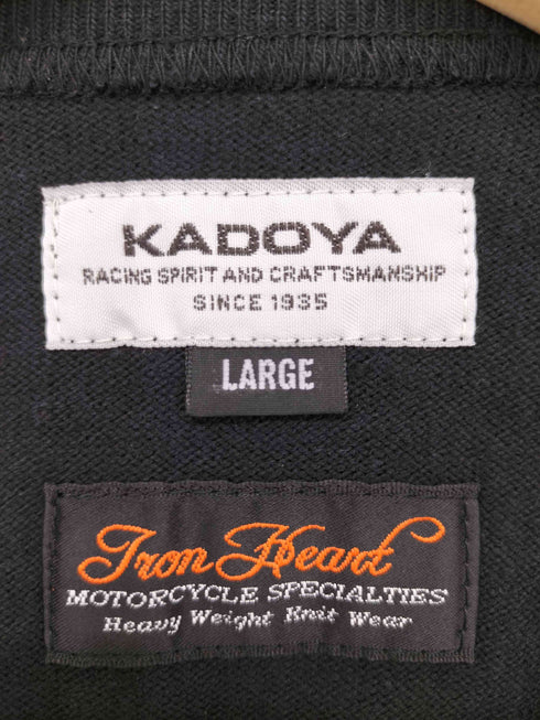 カドヤ KADOYA エルボーパッチ クルーネックスウェット メンズ JPN:L
