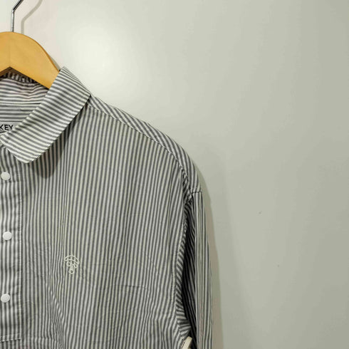 KEY MEMORY Snap pullover shirts STRIPE レディース 0
