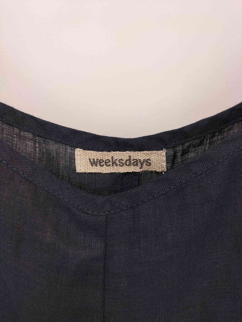 weeksdays リネンオールインワン サロペット レディース