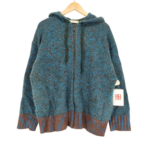 マルニ MARNI ミックスカラーニットオーバーサイズフルジップパーカー レディース JPN:L