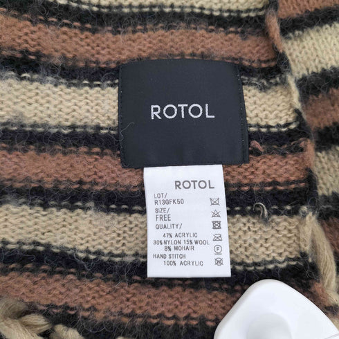 ロトル ROTOL CREEPY SCARF BORDER メンズ FREE