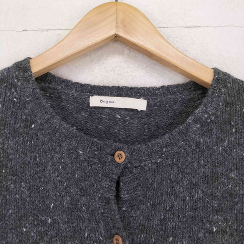 On y vua ウッドボタン ノーカラーカーディガン レディース JPN:M