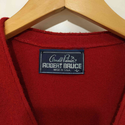 アーノルドパーマー Arnold Palmer 80s USA製 ROBERT BRUCE カーディガン メンズ L