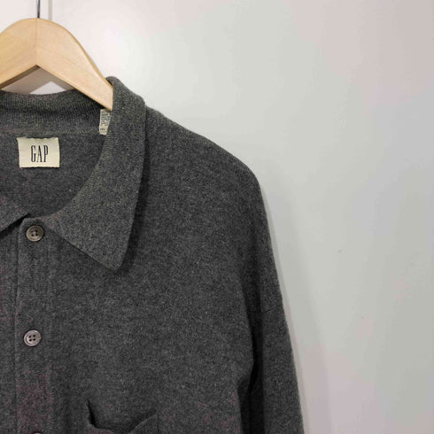 ギャップ Gap 90s 白タグ OLD ラムウールニットカーディガン メンズ XL