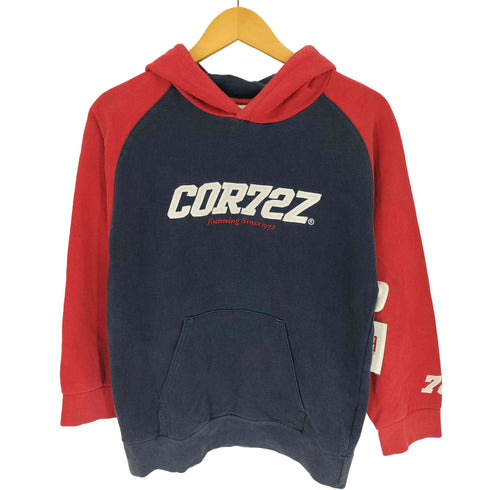 ナイキ NIKE 00S グレータグ COR72Z コルテッツ ラグラン スリーブ バイカラー プルオーバー パーカー フーディー レディース import:L