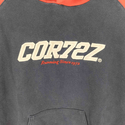 ナイキ NIKE 00S グレータグ COR72Z コルテッツ ラグラン スリーブ バイカラー プルオーバー パーカー フーディー レディース import:L