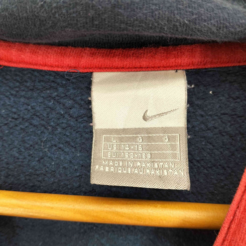 ナイキ NIKE 00S グレータグ COR72Z コルテッツ ラグラン スリーブ バイカラー プルオーバー パーカー フーディー レディース import:L
