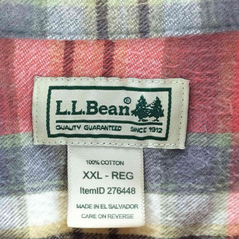 エルエルビーン L.L.Bean 00s チェック柄 フランネルシャツ ボックス メンズ JPN:XXL