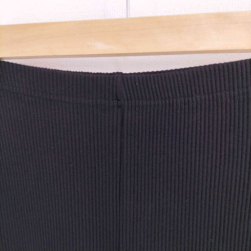 リブフレアパンツ レディース S