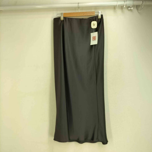 ザラ ZARA 25ss サテンミディスカート レディース USA M