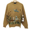 HERMAN GEIST HAND EMBROIDERED 鳥 犬 柄 プルオーバー ニット レディース import:M