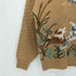 HERMAN GEIST HAND EMBROIDERED 鳥 犬 柄 プルオーバー ニット レディース import:M