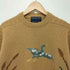 HERMAN GEIST HAND EMBROIDERED 鳥 犬 柄 プルオーバー ニット レディース import:M