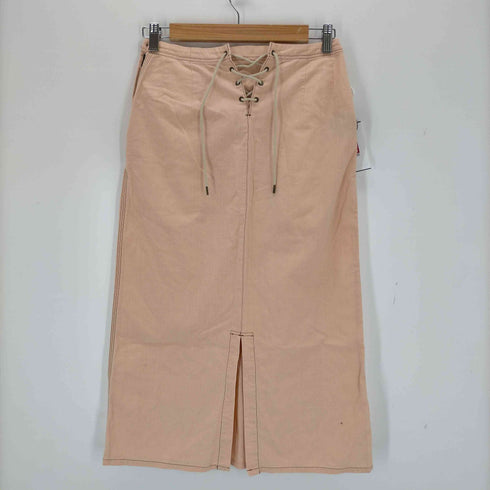 アイエスイッセイミヤケ I.S. ISSEY MIYAKE 90s レースアップスリットスカート レディース