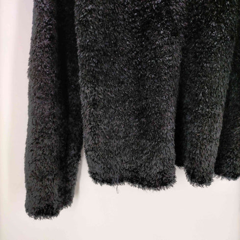 キャサリンハムネットロンドン KATHARINE HAMNETT LONDON 90s アクリルナイロン ハーフジップシャギーニットプルオーバー メンズ import:L