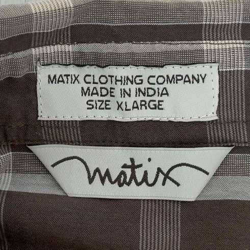 MATIX チェック S/S シャツ メンズ JPN:XL