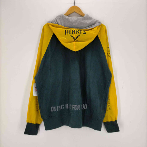 ロカウェア Rocawear 袖プリント 異素材切替ジップアップパーカー メンズ JPN:XL