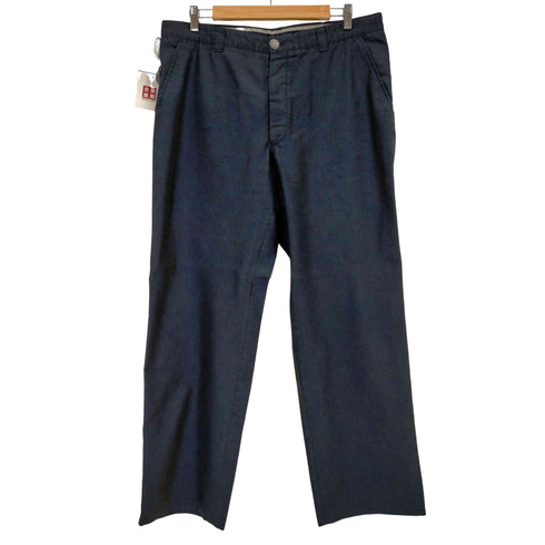 アルマーニコレツィオーニ ARMANI COLLEZIONI リネンポリ混紡 ワイドパンツ メンズ 39/56